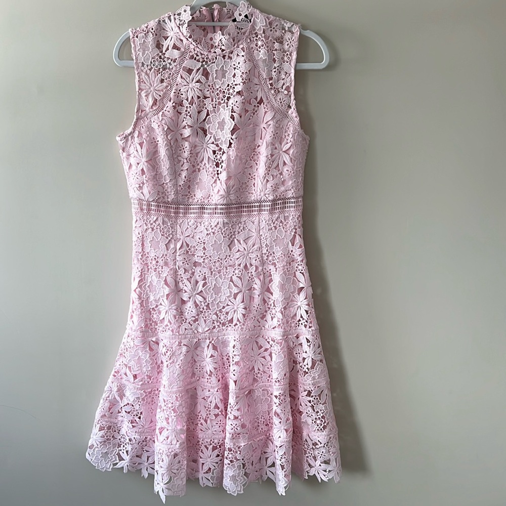 Bardot Dress, Pink, Size 8